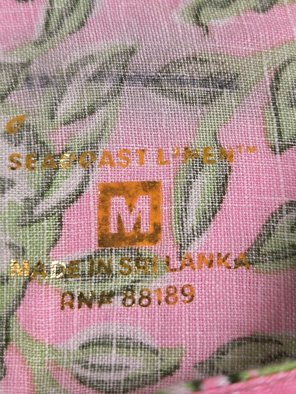 Lillyy Pulitzer Womens M Sea View Rousseau Pink Main Character Line Linen NWOT - Picture 6 of 11